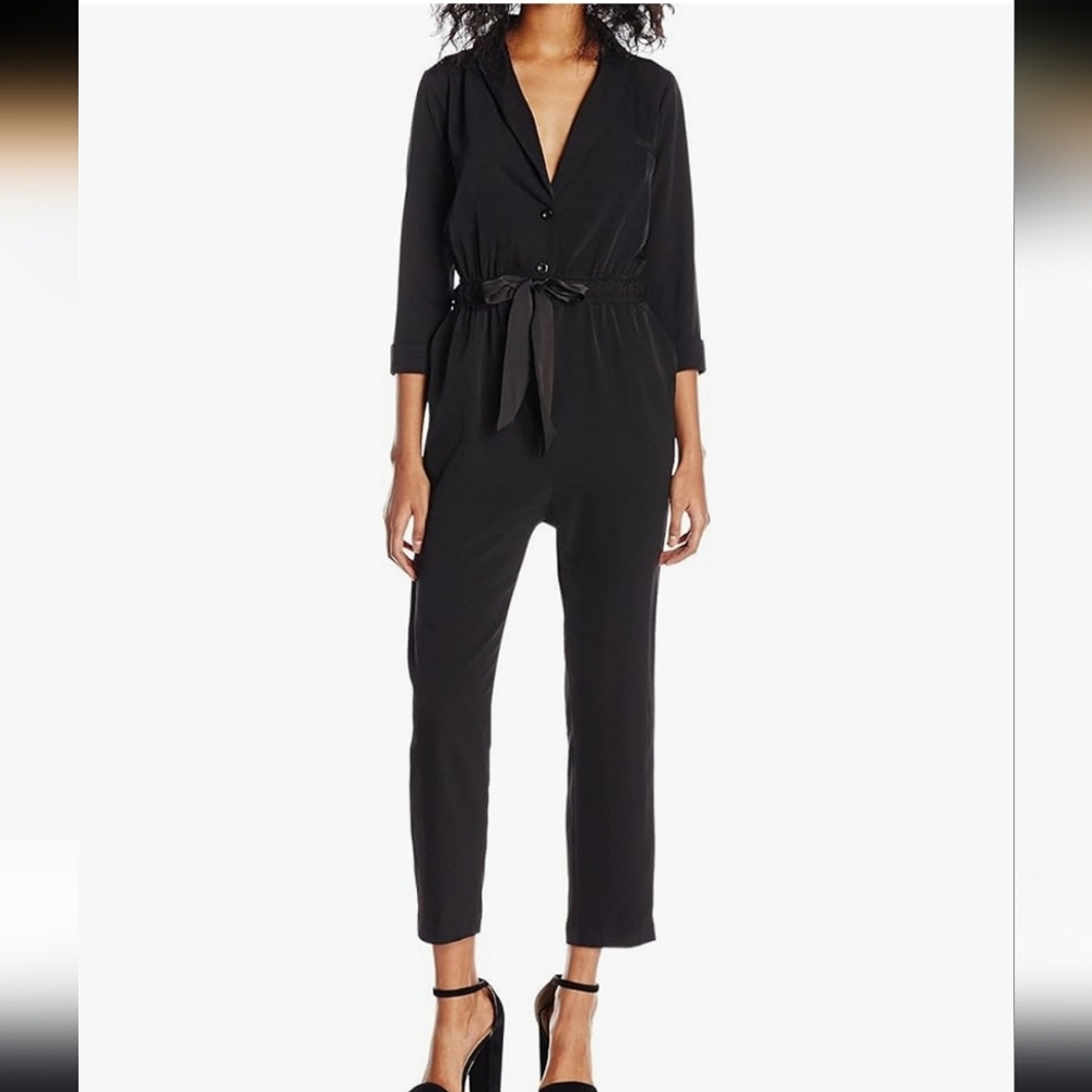 ERIN Erin Fetherston Black Jumpsuit Size 4